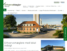 Tablet Screenshot of erhvervsmaegler.com